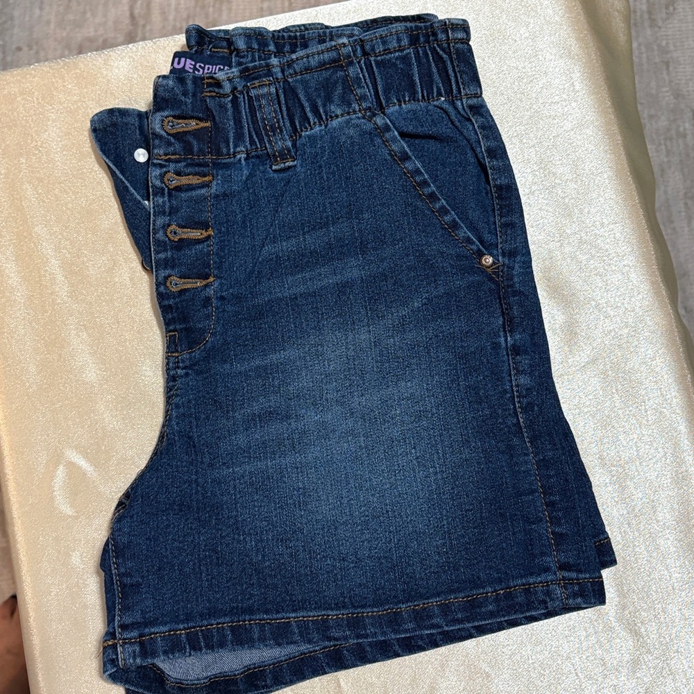 Blue Denim Women Shorts